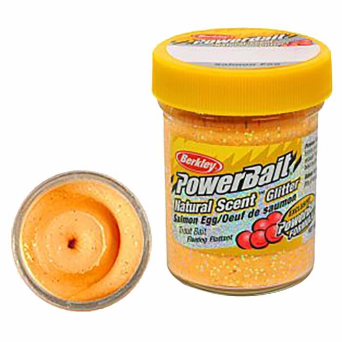 Паста POWERBAIT Natural Scent Glitter Trout Bait Salmon Egg Peach (50g)