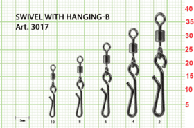 Застежка с вертлюжком Hanging-B 3017-10F FISH SEASON