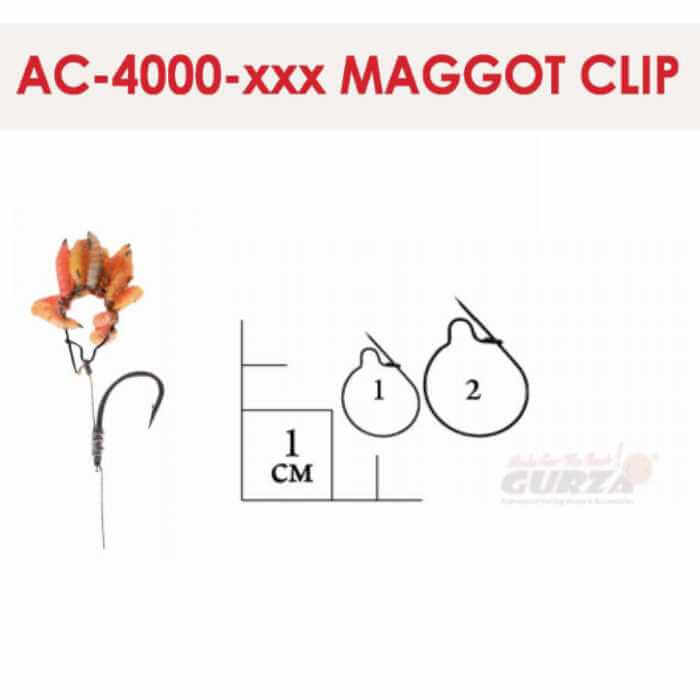 Клипса Gurza-MAGGOT CLIP BLACK (S:16x14mm) M