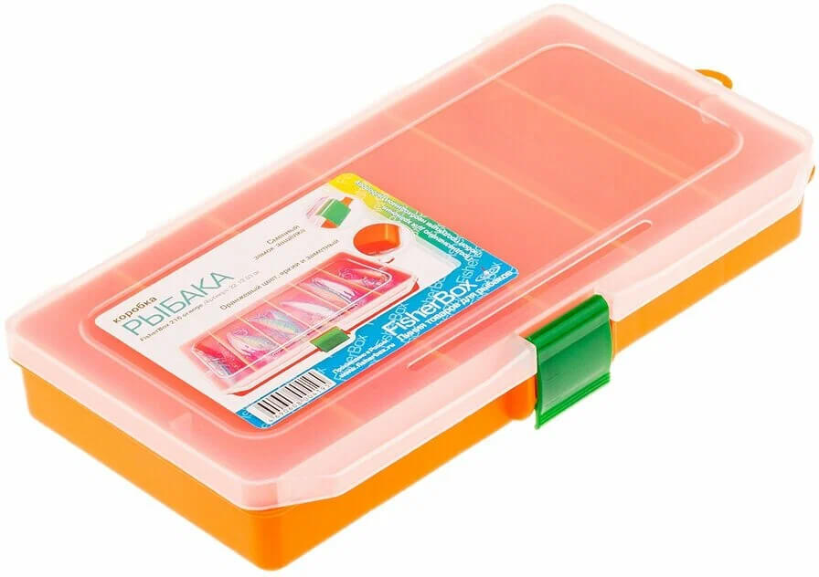 Коробка рыболова FISHERBOX 216 orange (22х12х3см)