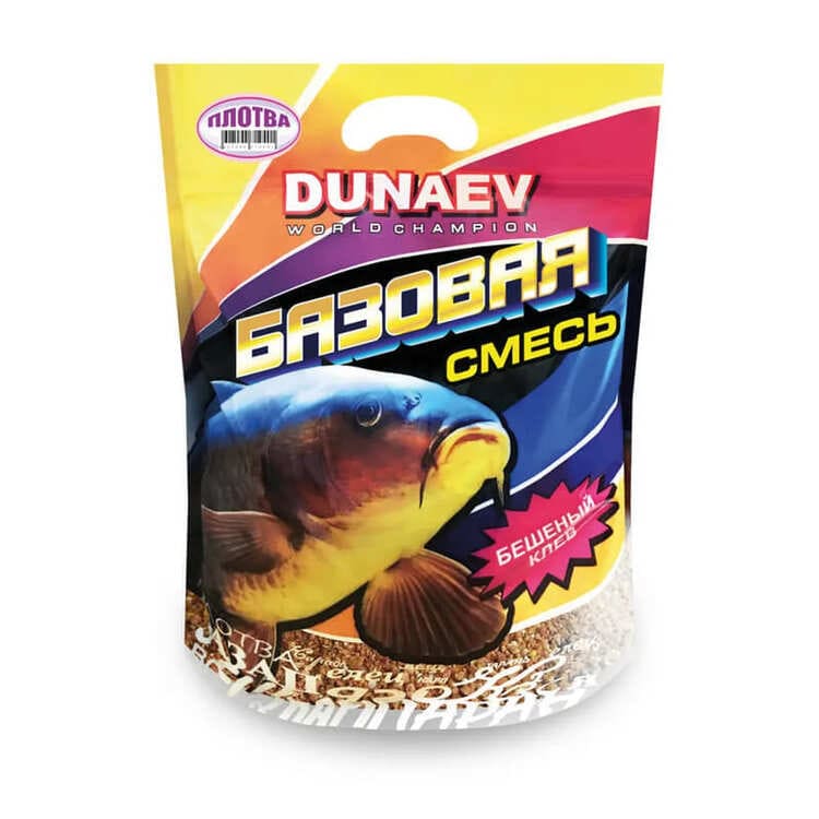 Прикормка DUNAEV Базовая смесь 2,5кг Плотва