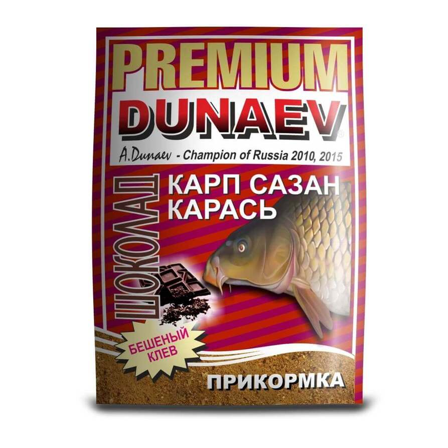 Прикормка DUNAEV-PREMIUM 1кг  Карп-Сазан Шоколад