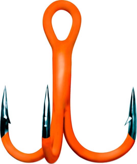 Тройник Gurza-Round treble hook ST-36 UV ORANG №10 BC