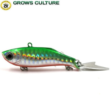 Раттлин GC HARDCORE Fintail Vib 80мм 24g UV#03 (Green Hologram)
