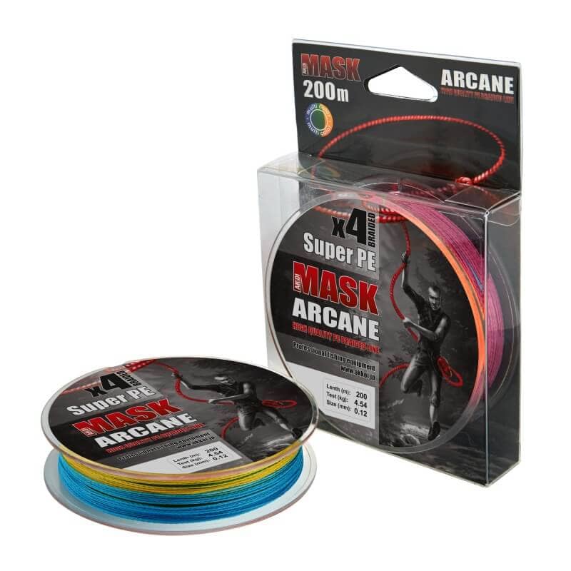 Шнур AKKOI MASK ARCANE x4 200m multicolor 0.14mm