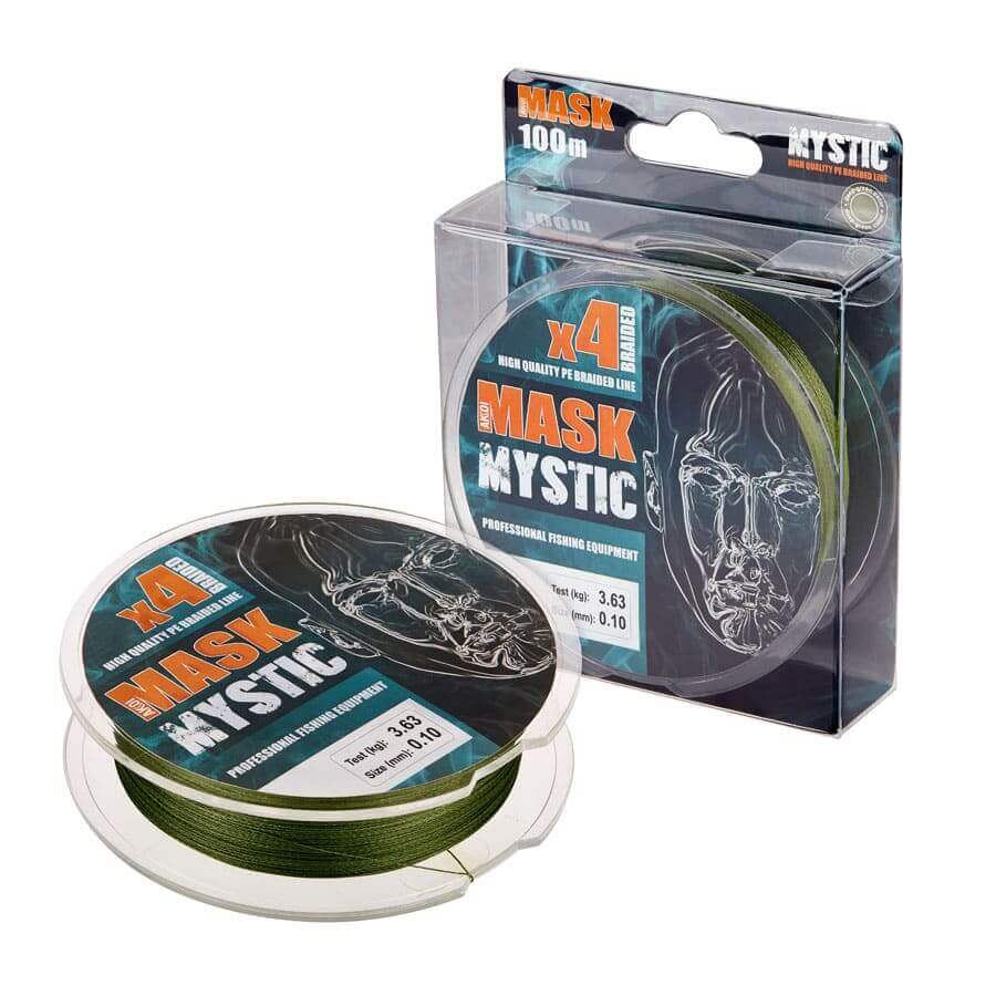 Шнур AKKOI MASK MYSTIC x4 100m deep-green 0.20mm