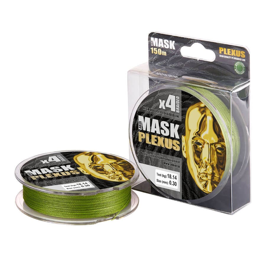 Шнур AKKOI MASK PLEXUS x4 150m green 0.20mm