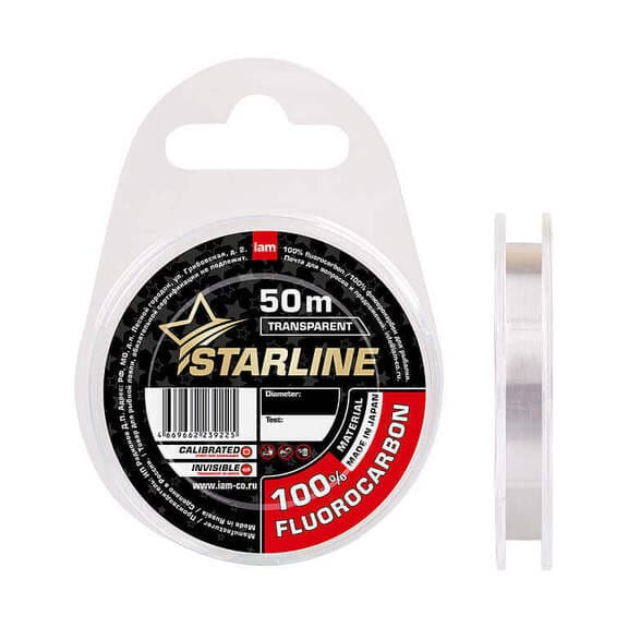 Флюорокарбон STARLINE 100% FLUOROCARBON 50м/0,29мм
