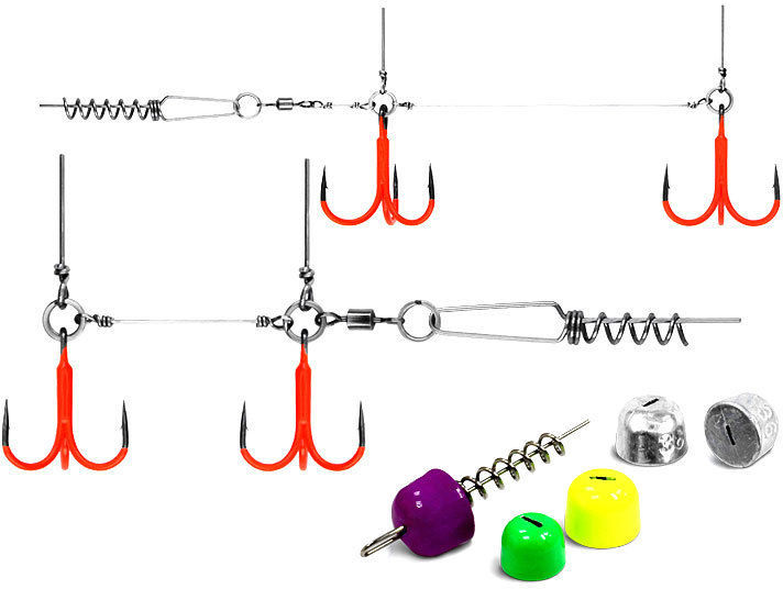 Cтингер цветной со спиралью JIG Spring Soft Baits #M