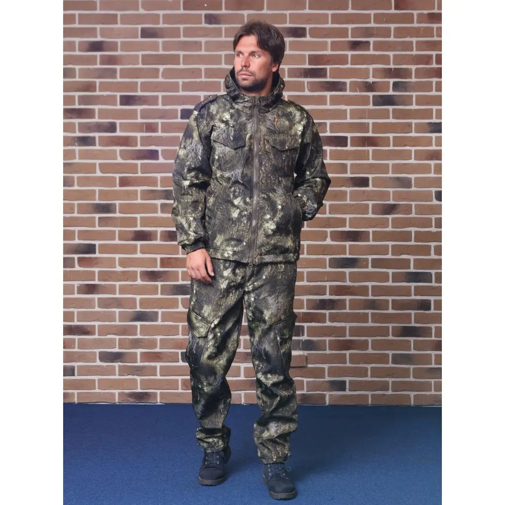 Костюм TAIGERR Тактик NEW (Дюспо-флис/Ельник) Осень-Весна (-5) р-р 48-50/182-188