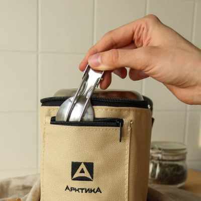 Термос Арктика 301-1000А 1,0л  суперширокое горло чехол