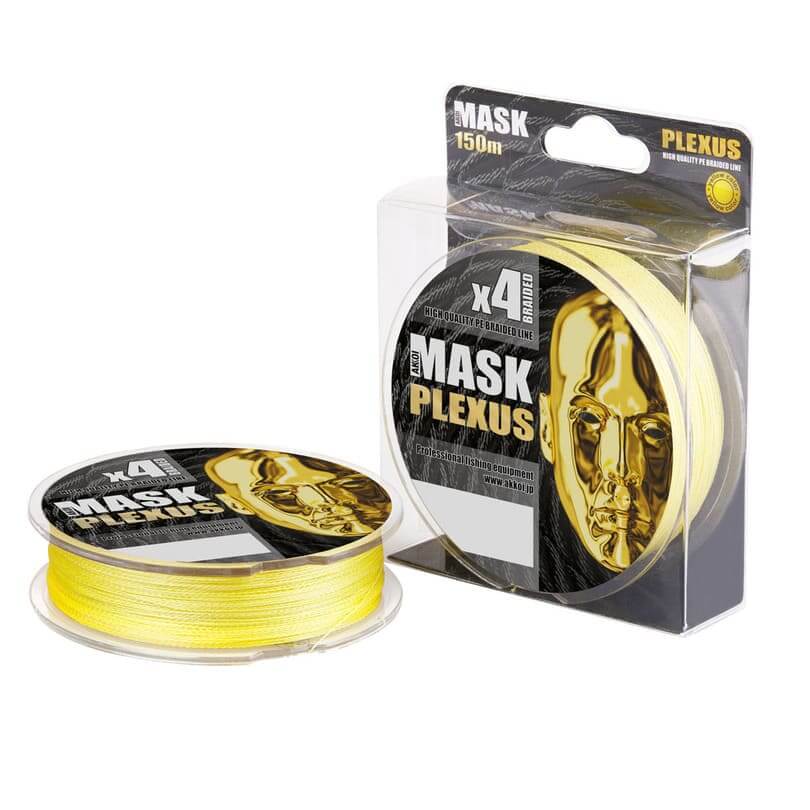 Шнур AKKOI MASK PLEXUS x4 150m yellow 0.14mm