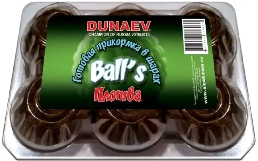 Прикормка DUNAEV BALL`S 0.75кг Плотва