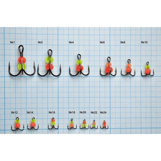 Крючки Gurza-ROES FISH ST-36  №10 BC MIX (3шт)