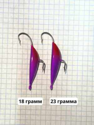 Суровикинская блесна 23g (фиолетовая)