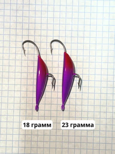 Суровикинская блесна 23g (фиолетовая)