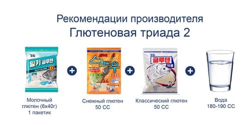 Тесто корейское Kyongwon Классический глютен (в пакетах саше) 40g