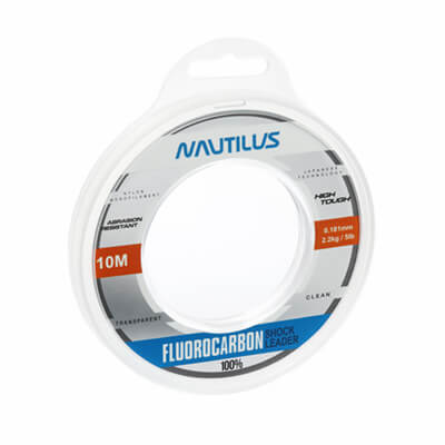 Леска Nautilus Fluorocarbon Shock leader 100% 0,148мм/1,5кг 10м clean